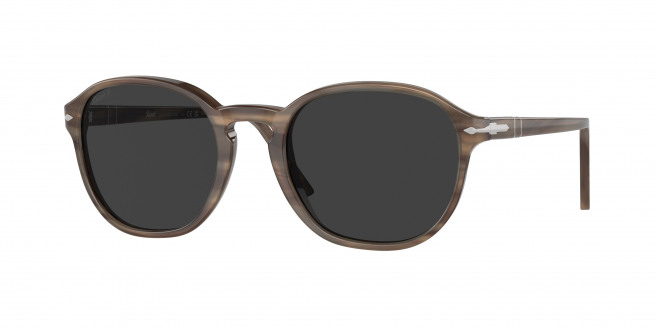 Persol  PO3343S 120848 Striped Brown Polarized (Polar Black Grey)