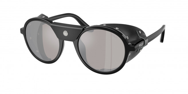Polo Ralph Lauren  PH4216QU 50016G Shiny Black (Light Grey Mirror Silver)