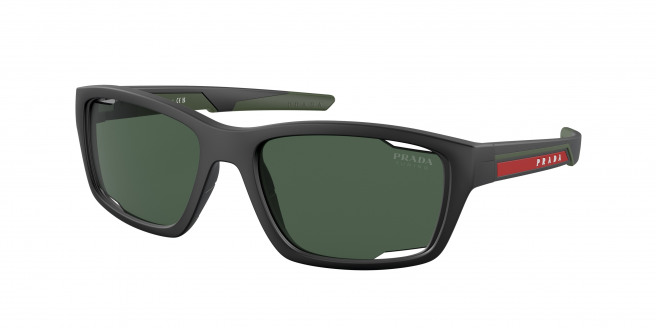 Prada Linea Rossa  PS 04YS 18G06U Matte Black (Green Tuning)