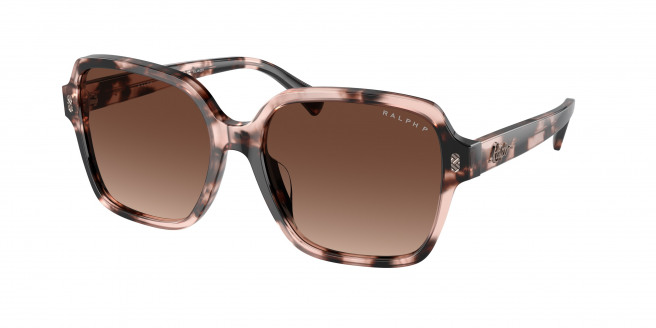 Ralph By Ralph Lauren  RA5304U 6058T5 Shiny Pink Havana Polarized (Polar Gradient Brown)