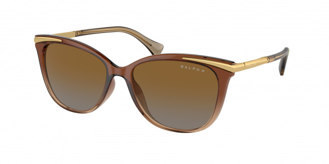 Ralph By Ralph Lauren  RA5309U 6133T5 Transparent Light Brown Polarized (Polar Gradient Brown)