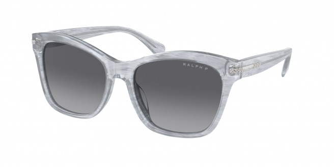 Ralph By Ralph Lauren  RA5310U 6154T3 Striped Grey Polarized (Polar Gradient Grey)