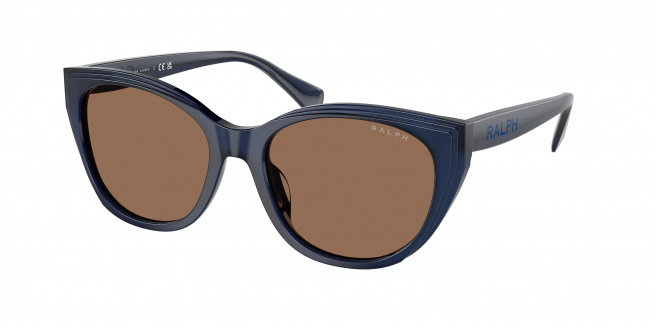 Ralph By Ralph Lauren  RA5324U 605973 Shiny Transparent Opalescent Blue (Brown)