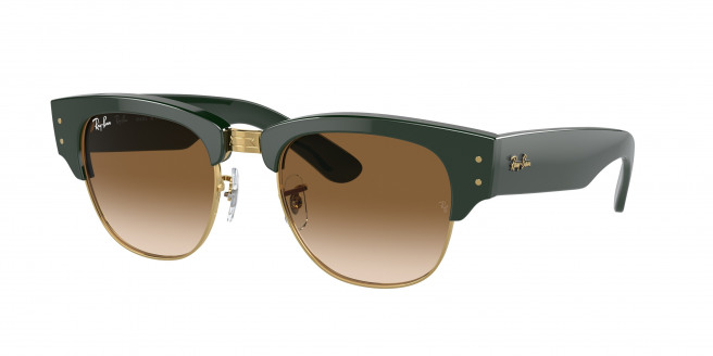 Ray-ban Mega Clubmaster RB0316S 136851 Green On Gold (Clear Gradient Brown)