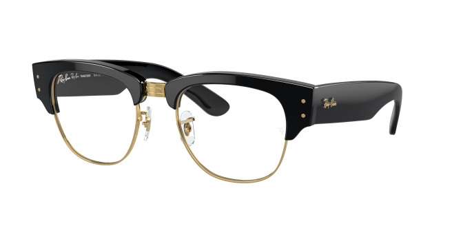 Ray-ban Mega Clubmaster RB0316S 901/GG Black On Gold (Transitions 8 Sapphire)