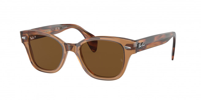 Ray-ban  RB0880S 664057 Transparent Brown Polarized (Brown)