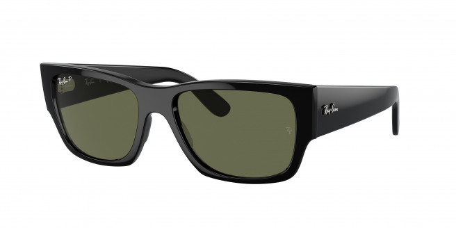 Ray-ban Carlos RB0947S 901/58 Black Polarized (Green)