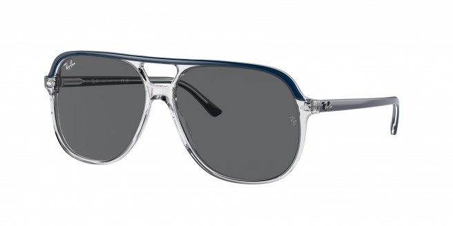 Ray-ban Bill RB2198 1341B1 Blue On Transparent (Dark Grey)