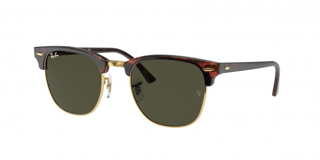Ray-ban Clubmaster RB3016 W0366 Tortoise On Gold (Green)