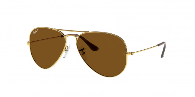 Ray-ban Aviator Large Metal RB3025 001/57 Arista Gold Polarized (Brown)