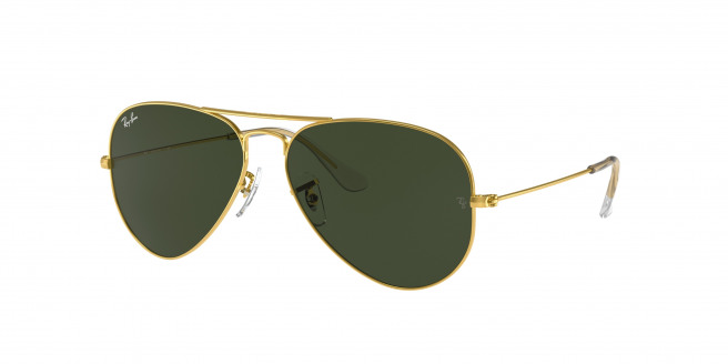 Ray-ban Aviator Large Metal RB3025 001 Gold (Green Classic G-15)
