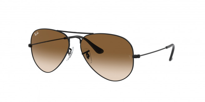 Ray-ban Aviator Large Metal RB3025 002/51 Black (Clear Gradient Brown)