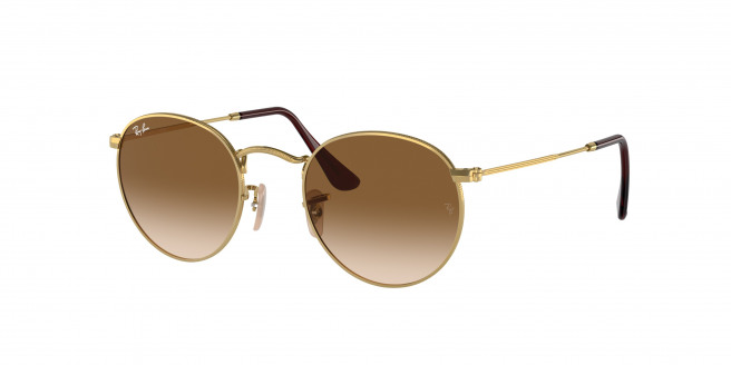 Ray-ban Round Metal RB3447 001/51 Gold (Clear Gradient Brown)