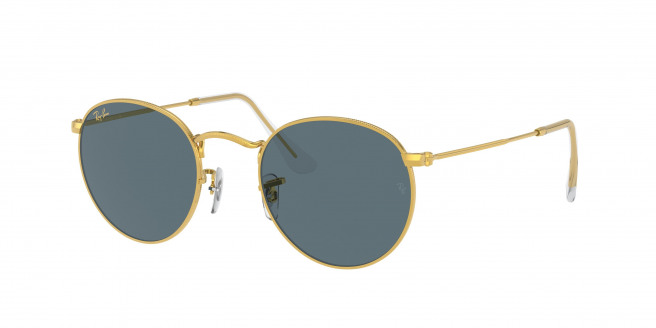 Ray-ban Round Metal RB3447 9196R5 Gold (Blue)