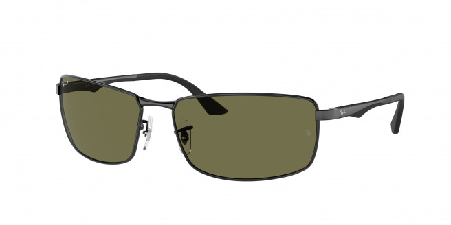 Ray-ban  RB3498 002/9A Black Polarized (Green)