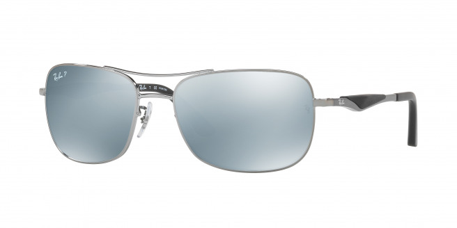 Ray-ban  RB3515 004/Y4 Gunmetal Polarized (Silver)