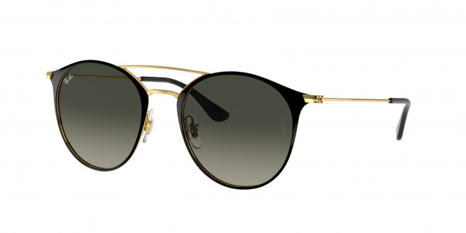 Ray-ban  RB3546 187/71 Black On Gold (Grey Gradient)
