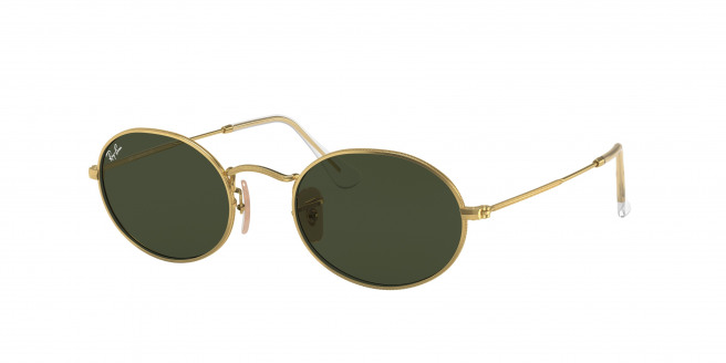Ray-ban Oval RB3547 001/31 Gold (Green Classic G-15)