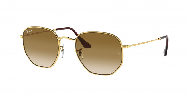 Ray-ban Hexagonal RB3548 001/51 Arista Gold (Light Brown Gradient)