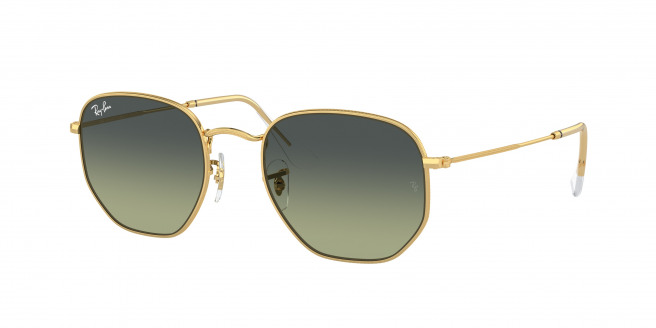 Ray-ban Hexagonal RB3548 001/BH Arista Gold (Green Vintage)