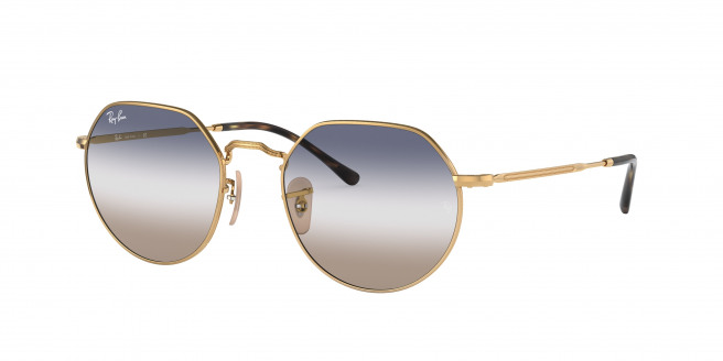 Ray-ban Jack RB3565 001/GD Arista Gold (Clear/Blue)