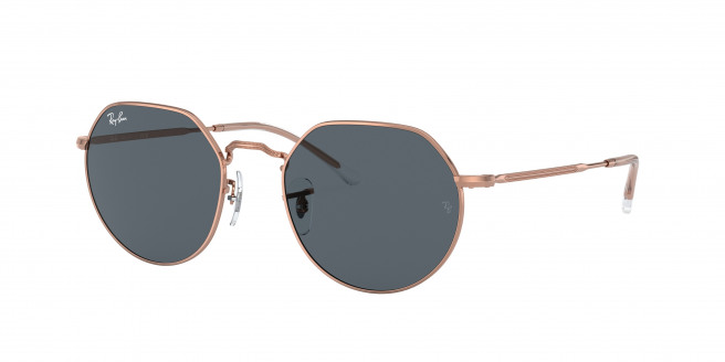 Ray-ban Jack RB3565 9202R5 Rose Gold (Blue)
