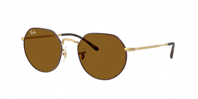 Ray-ban Jack RB3565 927533 Matt Havana On Matt Arista Gold (Brown)