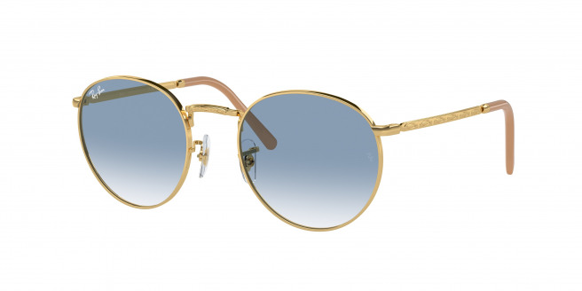Ray-ban New Round RB3637 001/3F Gold (Blue)