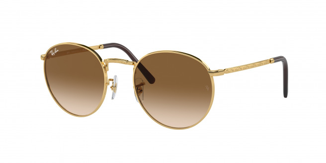 Ray-ban New Round RB3637 001/51 Gold (Light Brown)