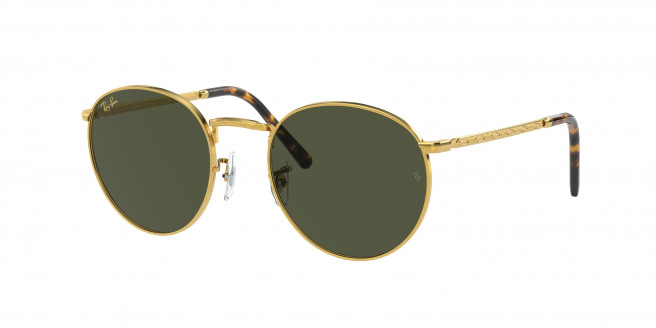 Ray-ban New Round RB3637 919631 Gold (Green)