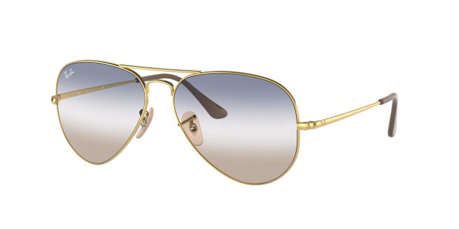 Ray-ban Aviator Metal Ii RB3689 001/GD Arista Gold (Blue/Brown Gradient)
