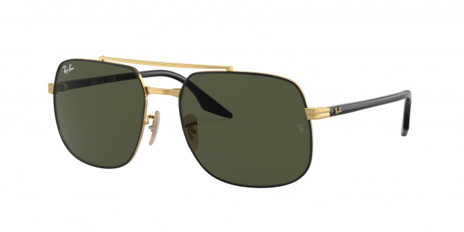 Ray-ban  RB3699 900031 Black On Gold (Green)