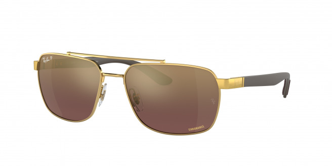 Ray-ban  RB3701 001/6B Arista Gold Polarized (Purple/Gold)