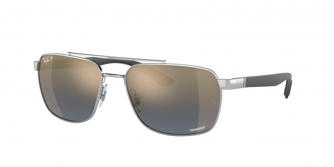 Ray-ban  RB3701 003/J0 Silver Polarized (Dark Grey Mirror)