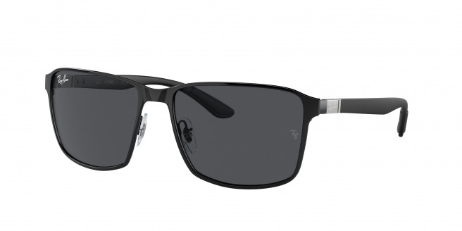 Ray-ban  RB3721 186/87 Black On Black (Dark Grey)