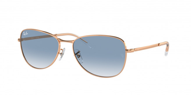 Ray-ban  RB3733 92023F Rose Gold (Clear & Blue)
