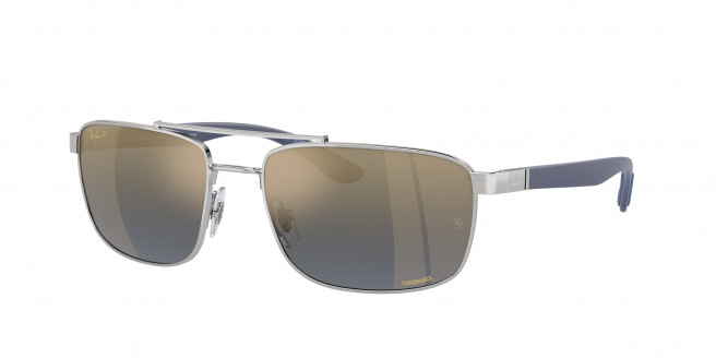 Ray-ban  RB3737CH 003/J0 Silver Polarized (Blue & Gold)