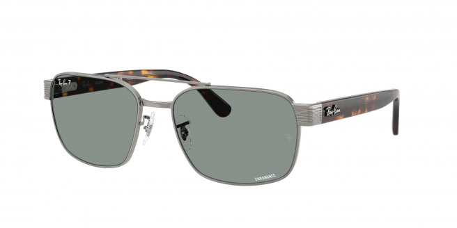 Ray-ban  RB3751CH 004/3R Gunmetal Polarized (Polarized Light Blue)