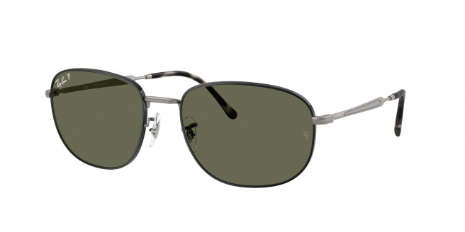 Ray-ban  RB3754 927458 Matte Black On Matte Gunmetal Polarized (Green Polar)