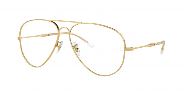 Ray-ban Old Aviator RB3825 001/GG Arista Gold (Clear/Blue)