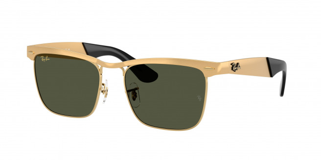 Ray-ban Wayfarer Deluxe RB3875 927633 Sandblasted Legend Gold (Green)