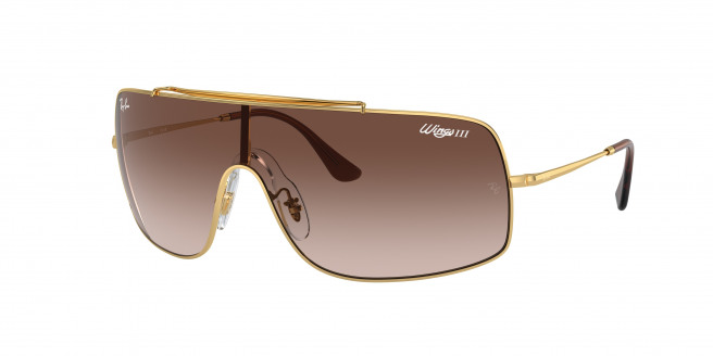 Ray-ban Wings Iii RB3897 001/13 Arista Gold (Brown)