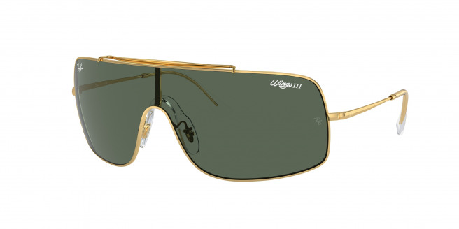Ray-ban Wings Iii RB3897 001/71 Arista Gold (Dark Green)