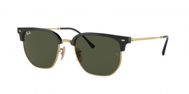 Ray-ban New Clubmaster RB4416 601/31 Black On Gold (Green)