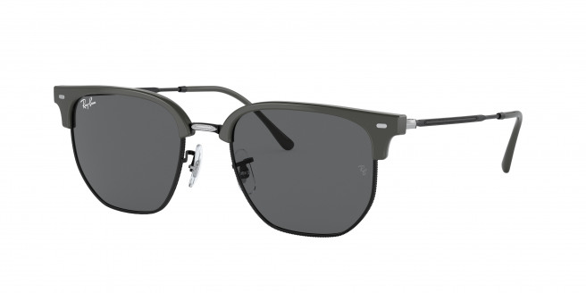 Ray-ban New Clubmaster RB4416 6653B1 Grey On Black (Dark Grey)