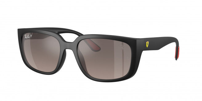 Ray-ban Ferrari  RB4443M F6025J Black Polarized (Grey Mirror Polar)