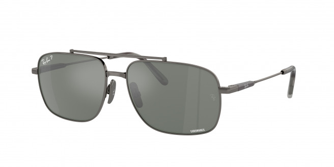 Ray-ban Michael Titanium RB8096 165/GK Gunmetal Polarized (Silver/Grey)