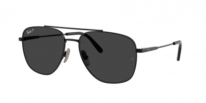 Ray-ban William Titanium RB8097 926748 Black Polarized (Polar Black)