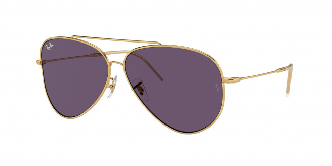 Ray-ban Aviator Reverse RBR0101S 001/1A Arista Gold (Violet)