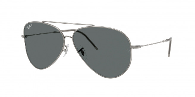 Ray-ban Aviator Reverse RBR0101S 004/81 Gunmetal Polarized (Polar Dark Grey)